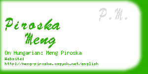 piroska meng business card